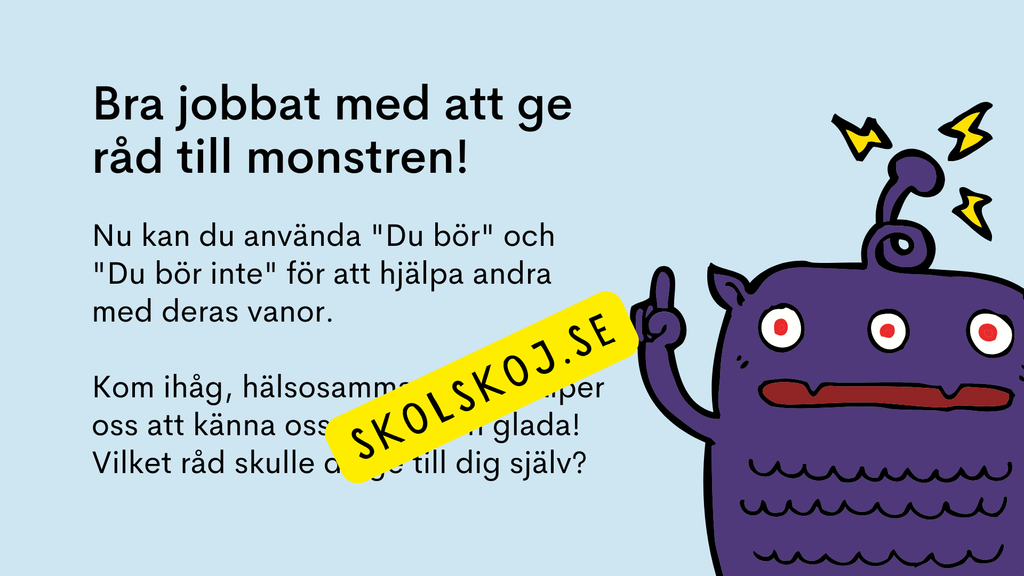 Hälsosamma vanor och råd