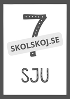 Svartvit sifferposter - 0 - 10
