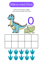 Räkna med Dino - Förskola - Årskurs 1