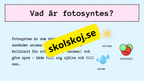 Upptäck fotosyntesen