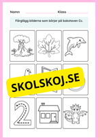 Jag lär mig bokstaven D