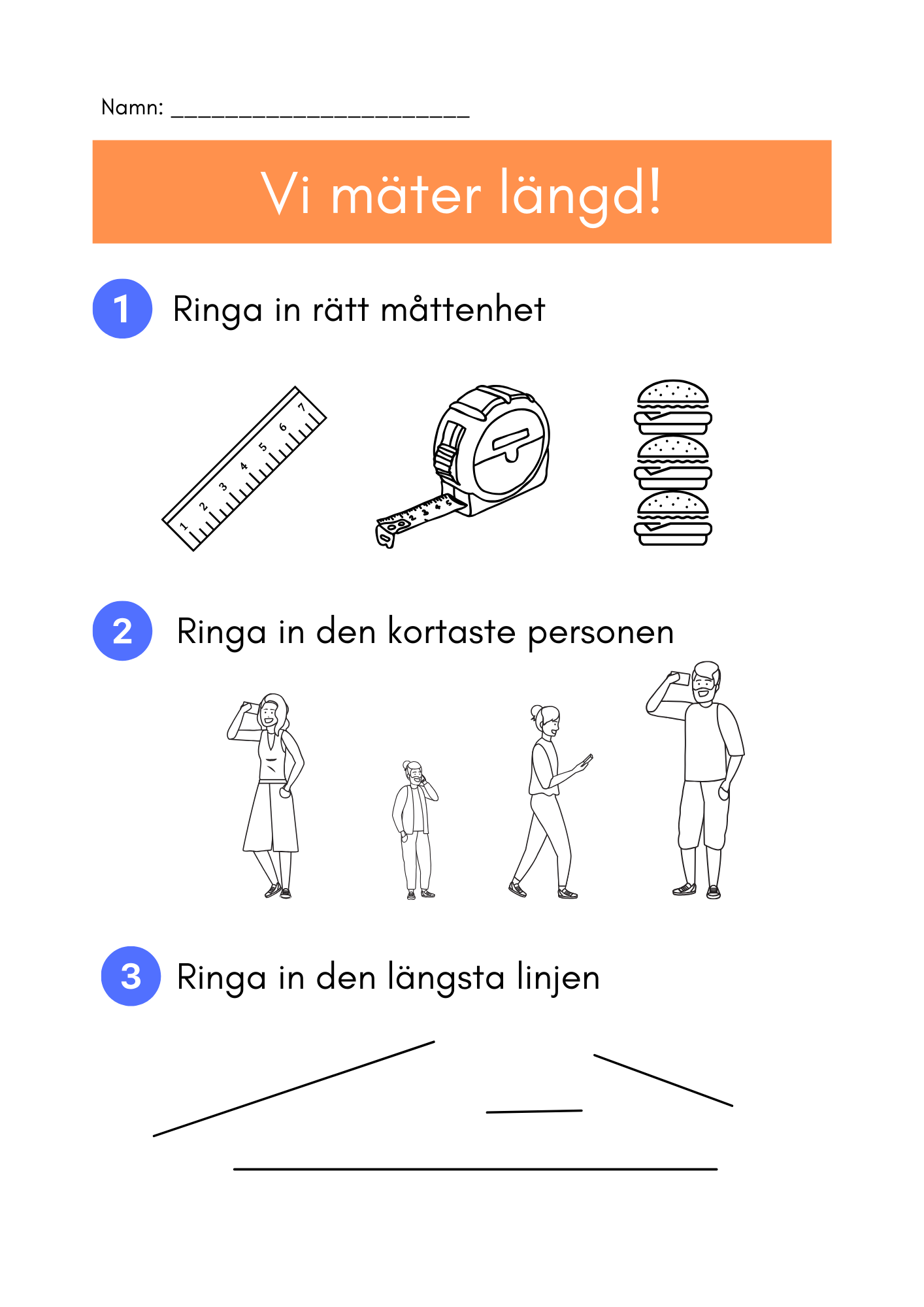 Vi mäter längd