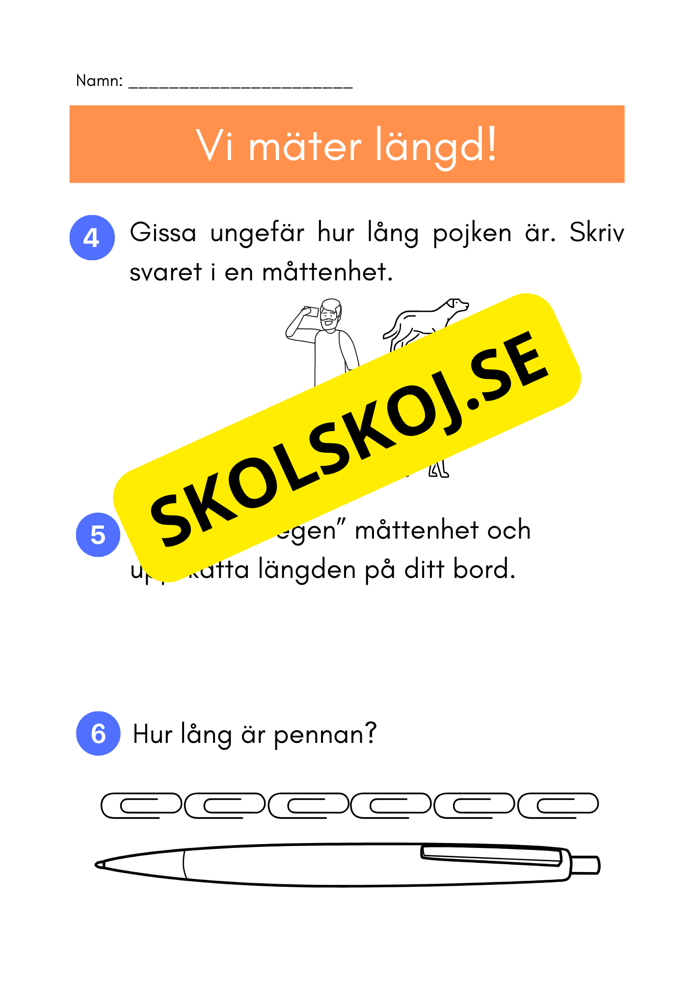 Vi mäter längd