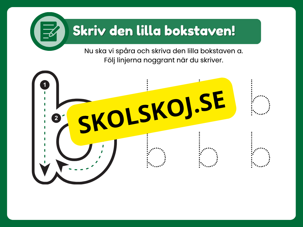 Veckans bokstav - Bokstaven B