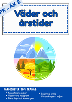 Väder och årstider - Förskoleklass - Årskurs 2
