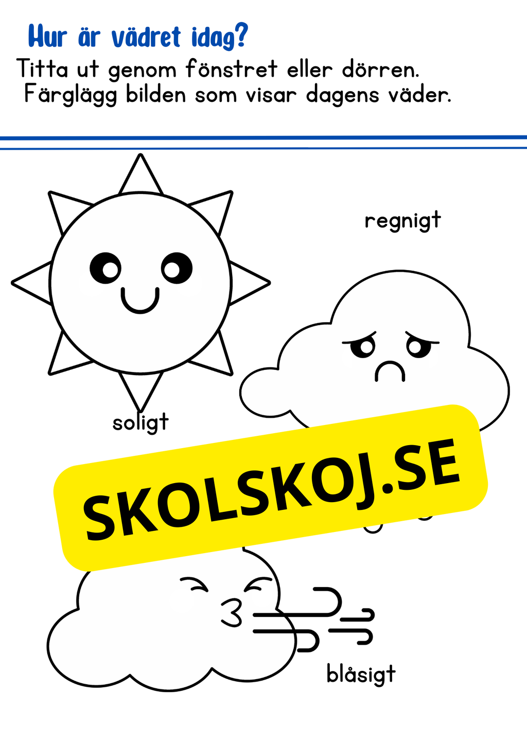 Väder och årstider - Förskoleklass - Årskurs 2