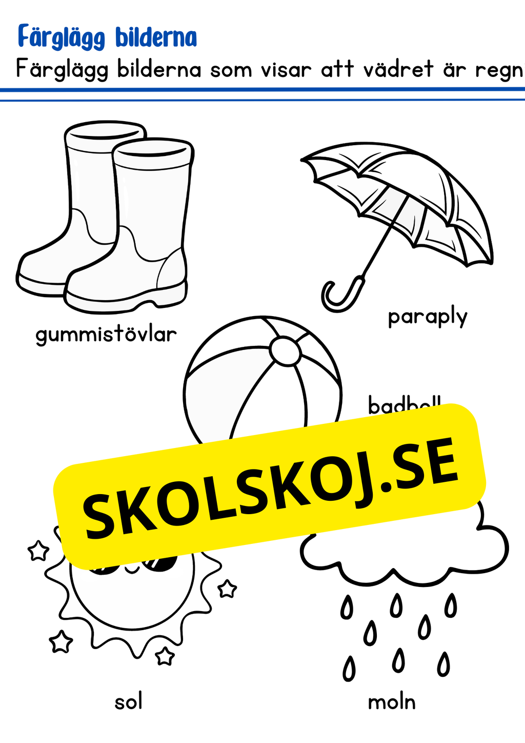 Väder och årstider - Förskoleklass - Årskurs 2