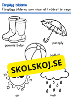 Väder och årstider - Förskoleklass - Årskurs 2