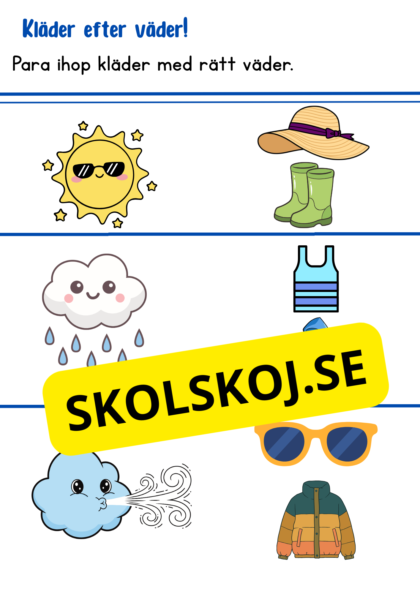 Väder och årstider - Förskoleklass - Årskurs 2