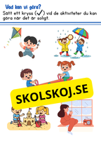Väder och årstider - Förskoleklass - Årskurs 2