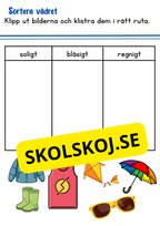 Väder och årstider - Förskoleklass - Årskurs 2