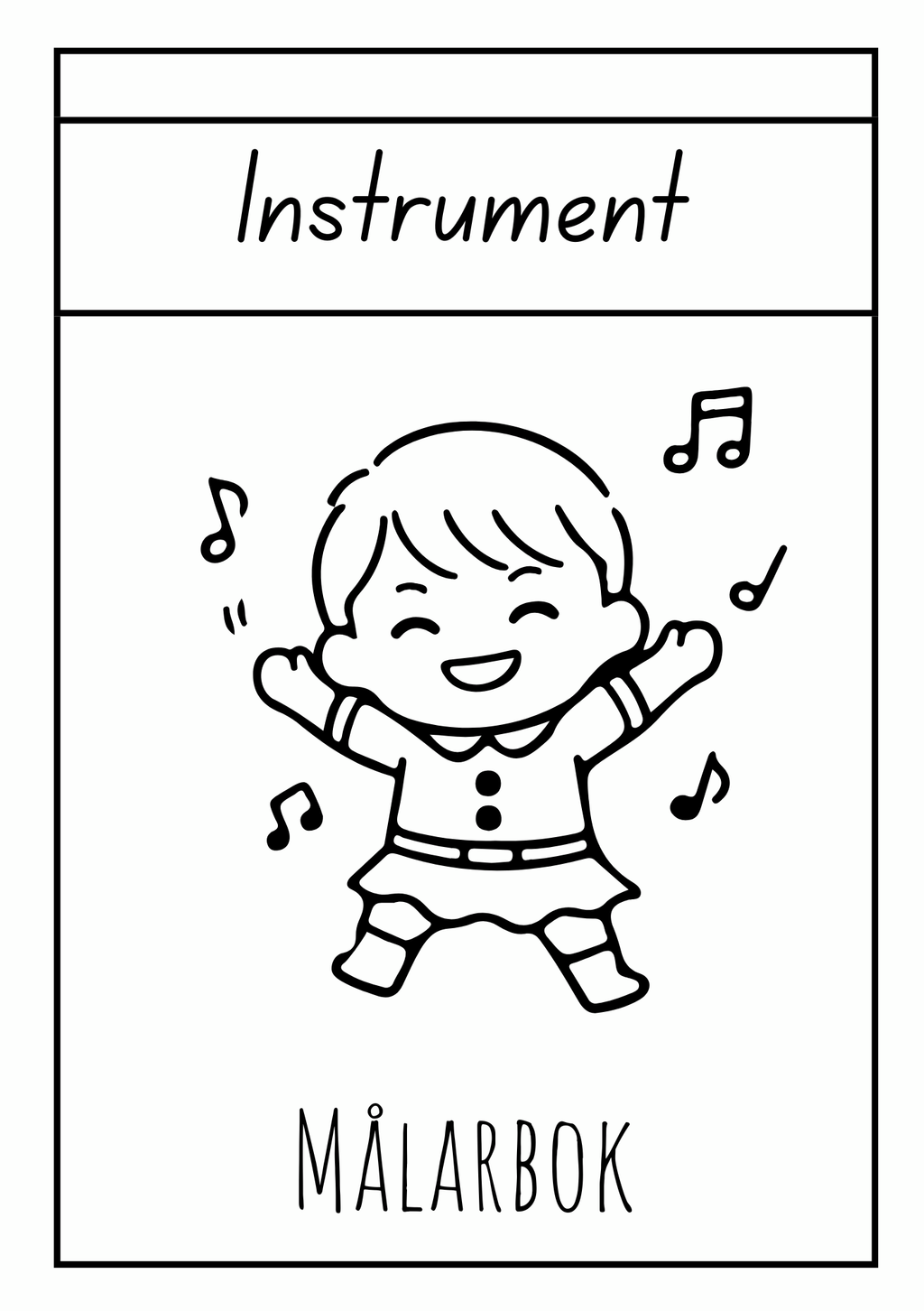Instrument - Målarbok