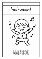 Instrument - Målarbok