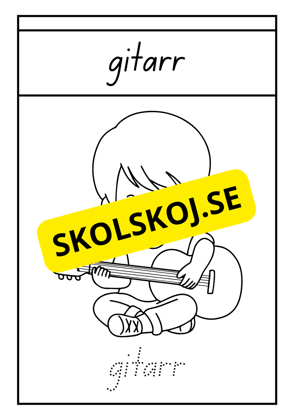 Instrument - Målarbok