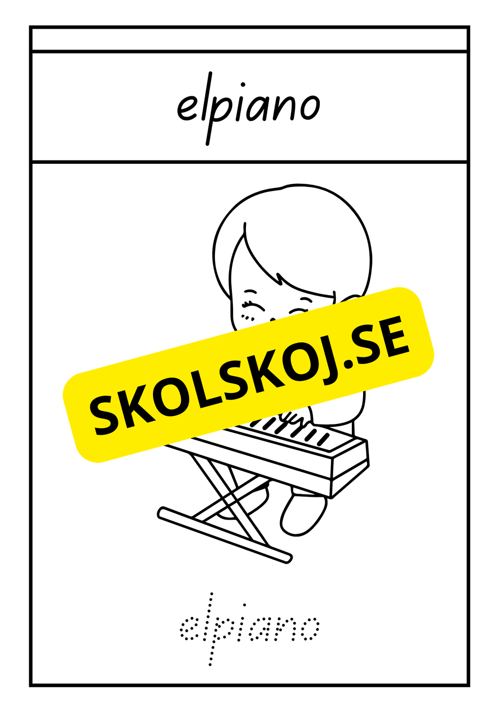 Instrument - Målarbok