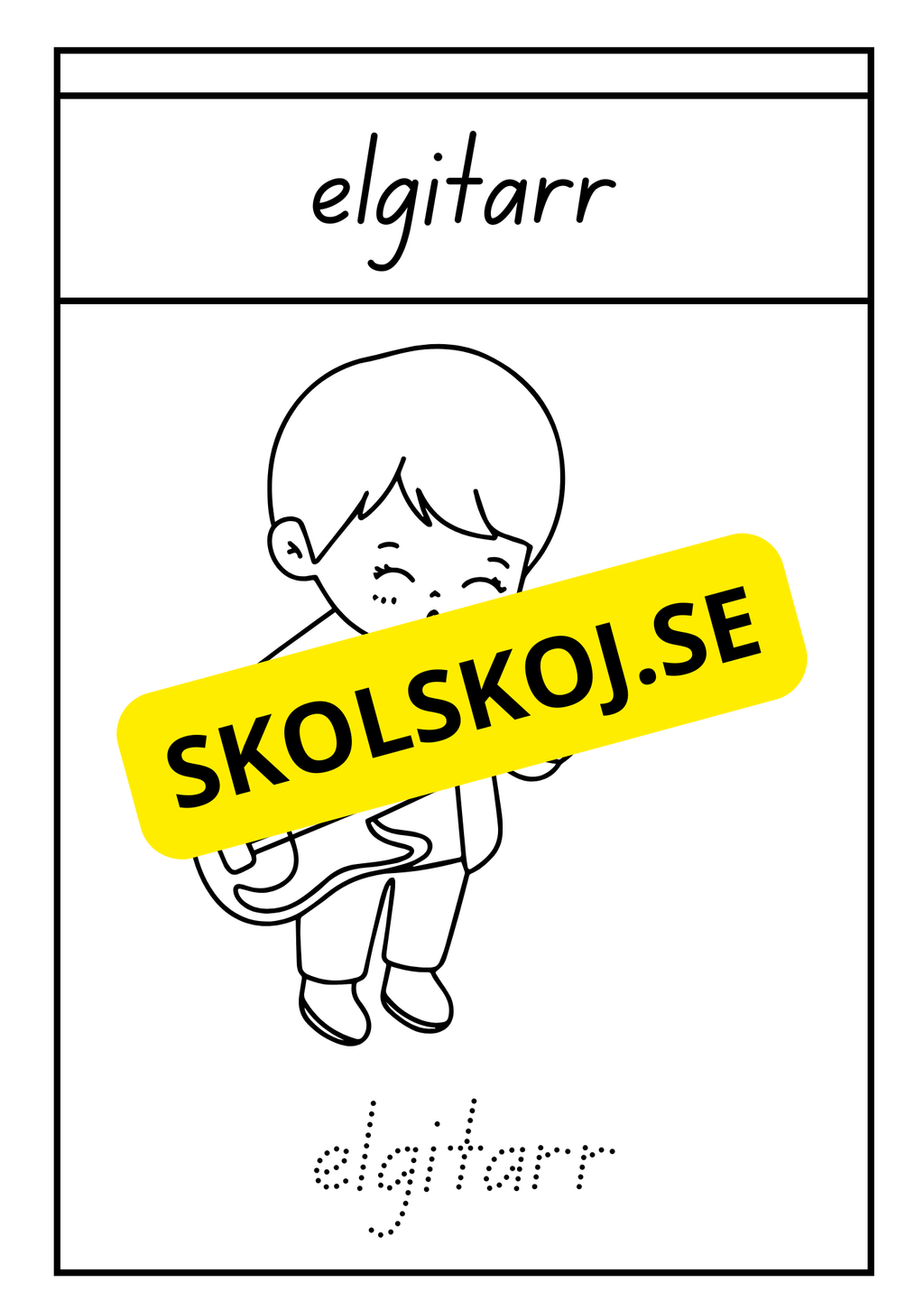 Instrument - Målarbok