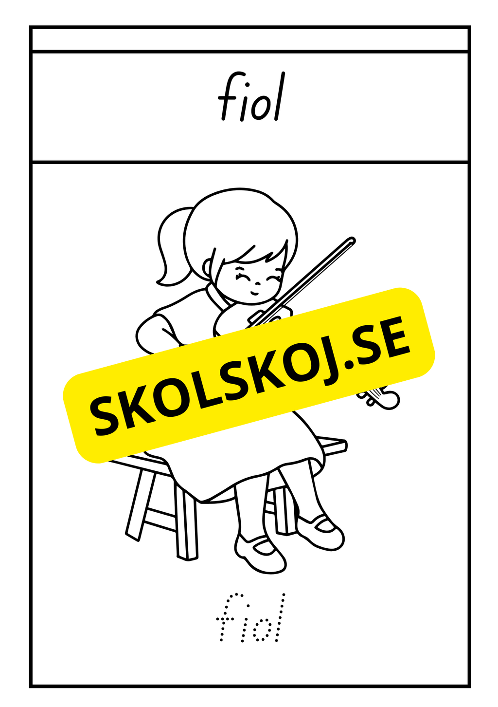 Instrument - Målarbok