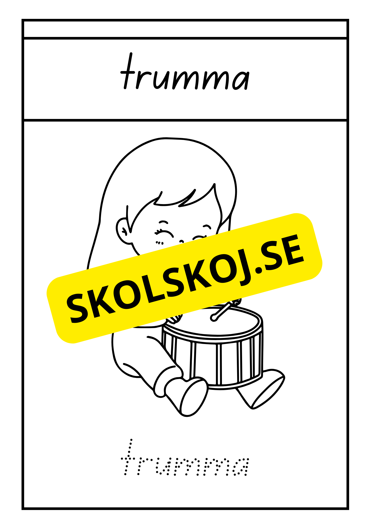 Instrument - Målarbok