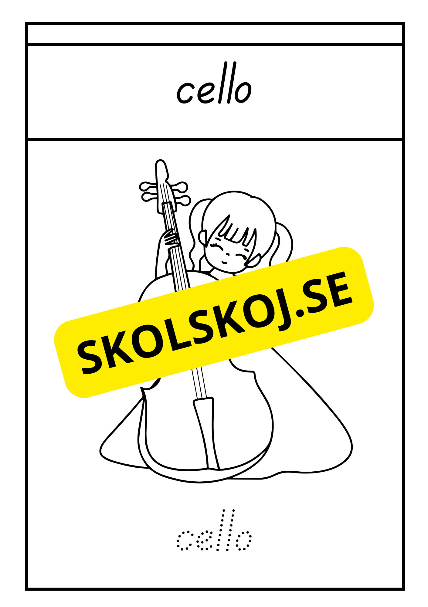 Instrument - Målarbok