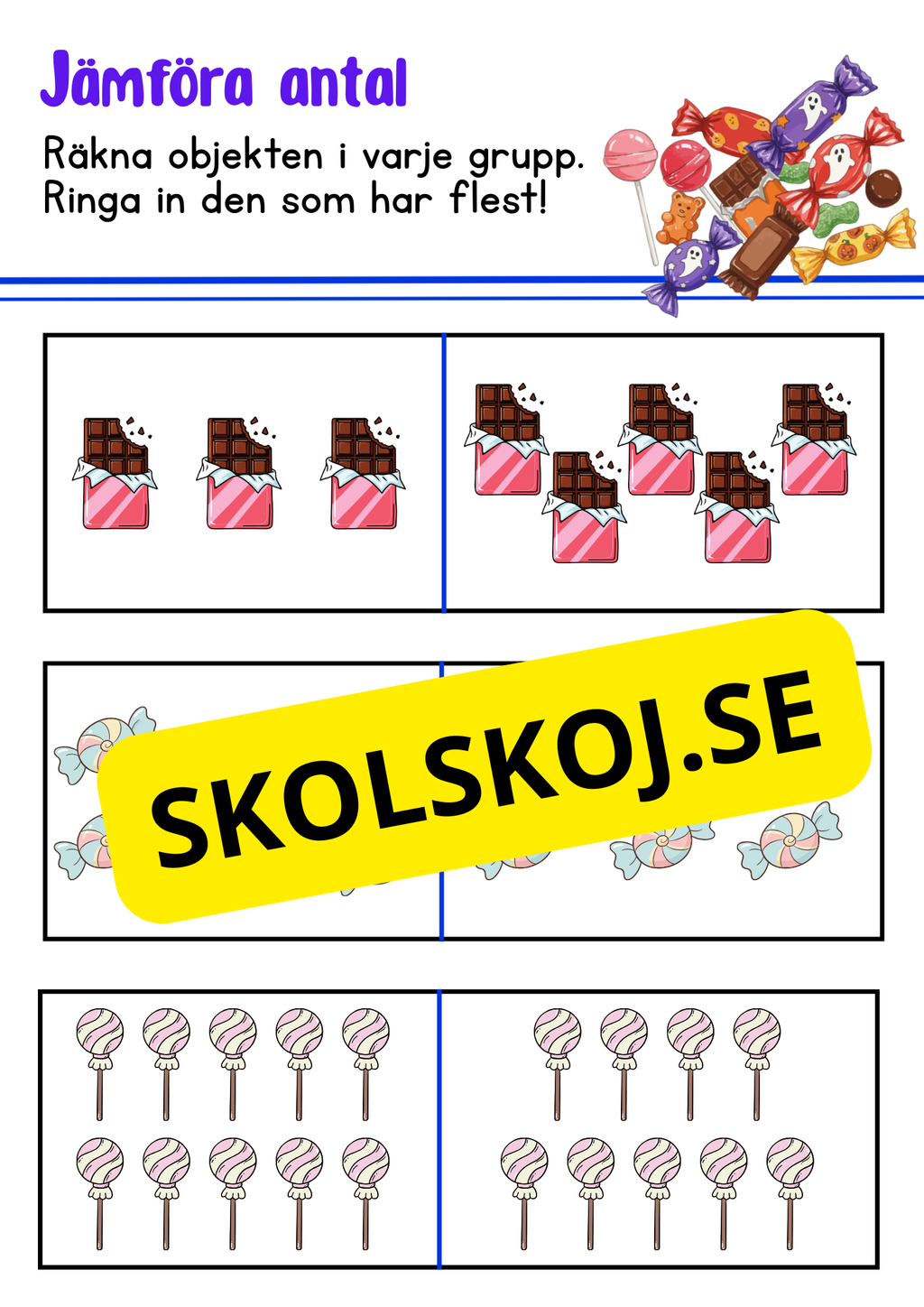 Grundläggande matematik för förskoleklass – årskurs 1 + diplom