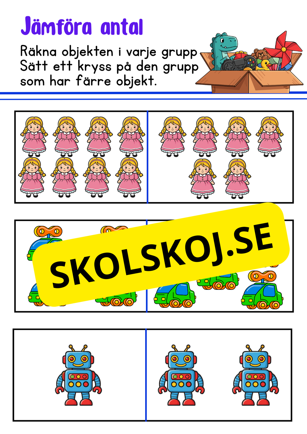 Grundläggande matematik för förskoleklass – årskurs 1 + diplom