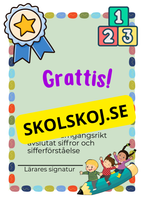 Grundläggande matematik för förskoleklass – årskurs 1 + diplom