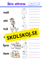 Grundläggande matematik för förskoleklass – årskurs 1 + diplom