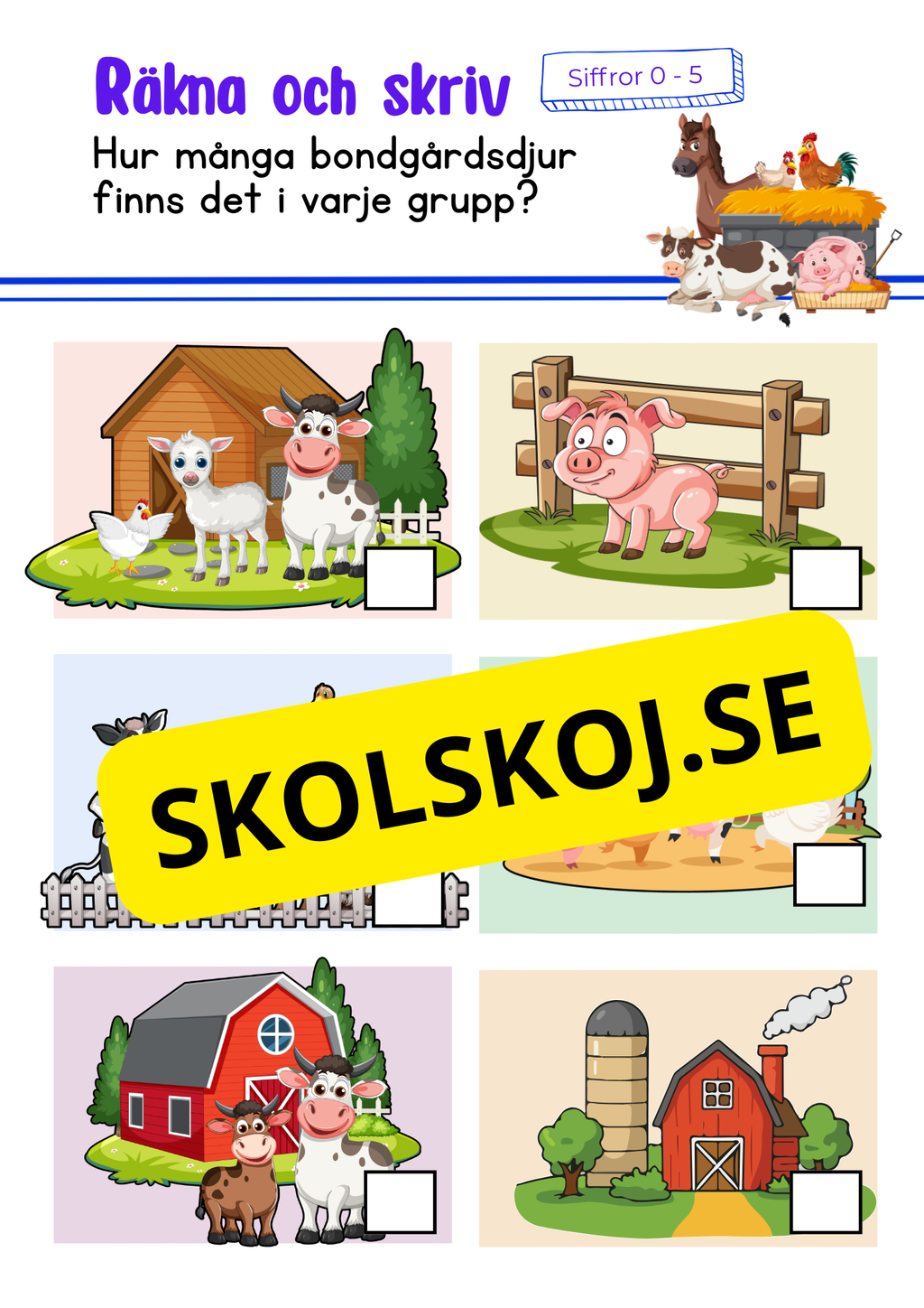 Grundläggande matematik för förskoleklass – årskurs 1 + diplom