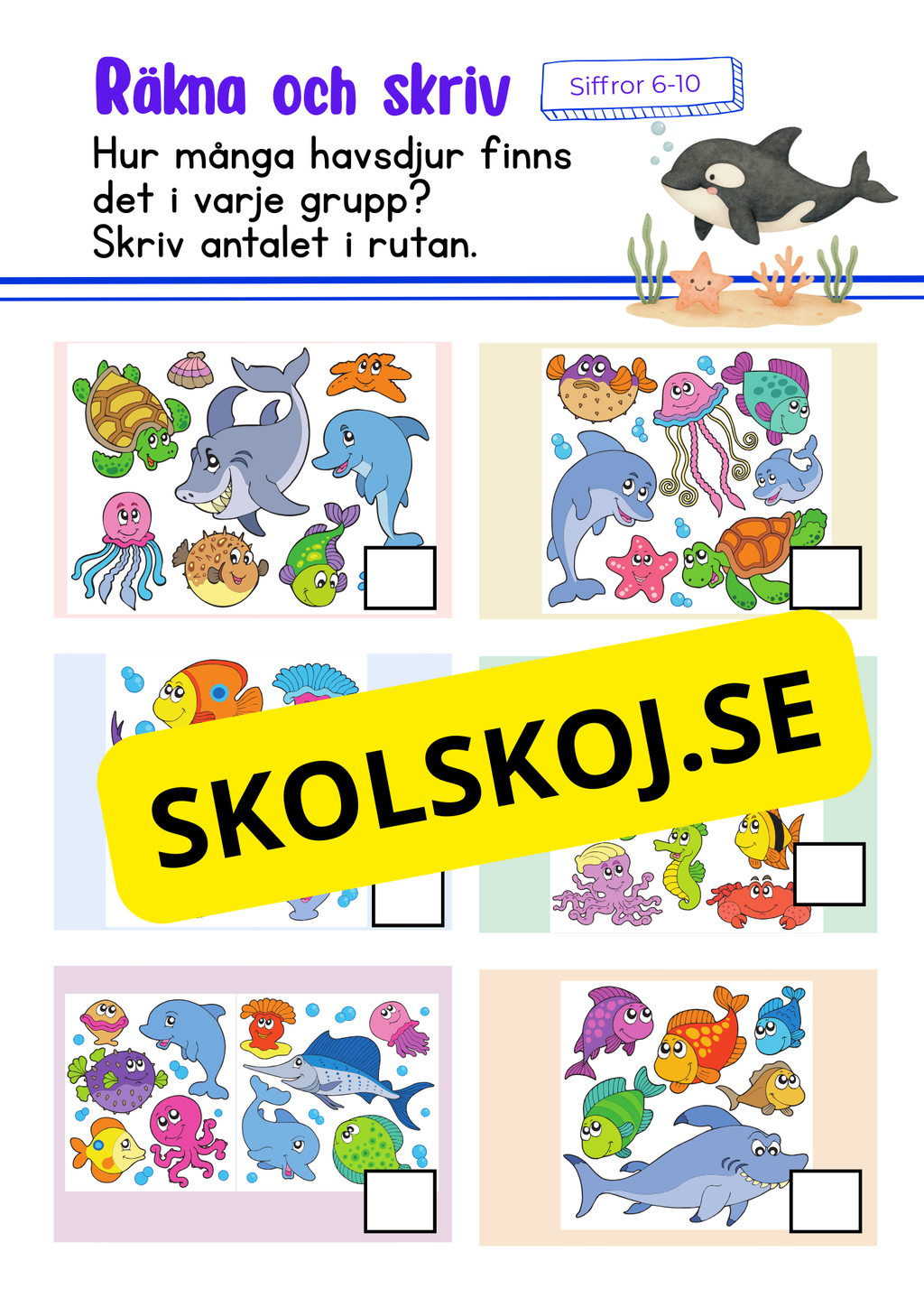 Grundläggande matematik för förskoleklass – årskurs 1 + diplom