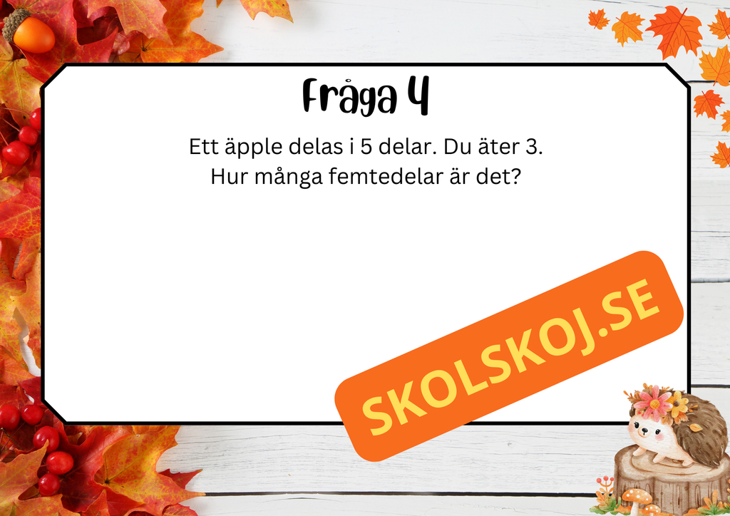 Höstbråk - Häfte + frågor