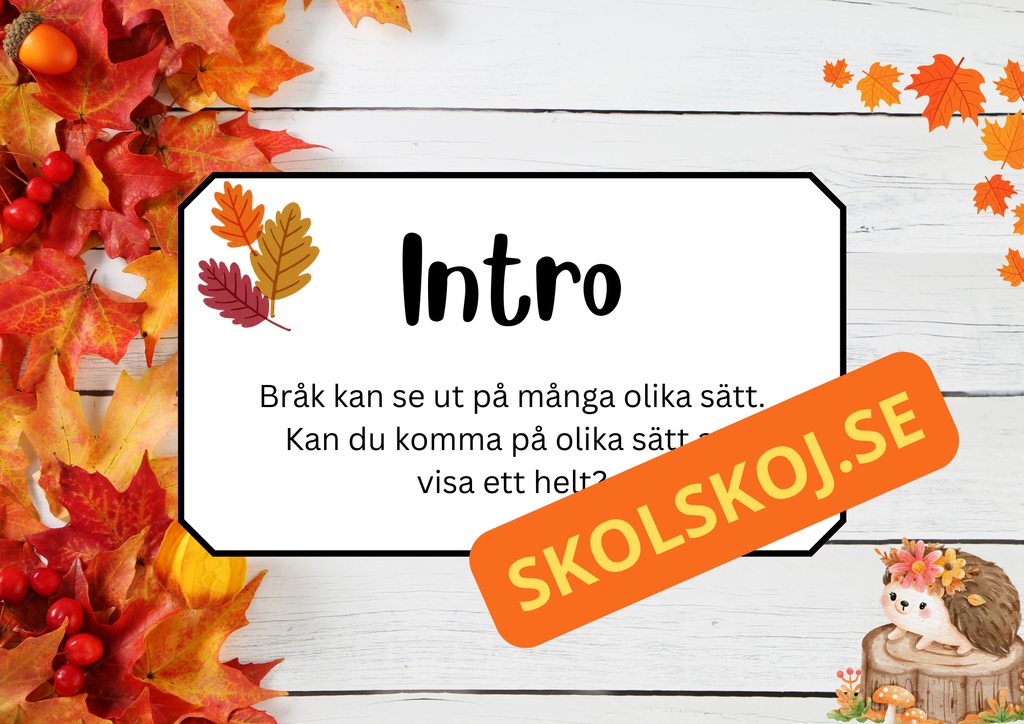 Höstbråk - Häfte + frågor