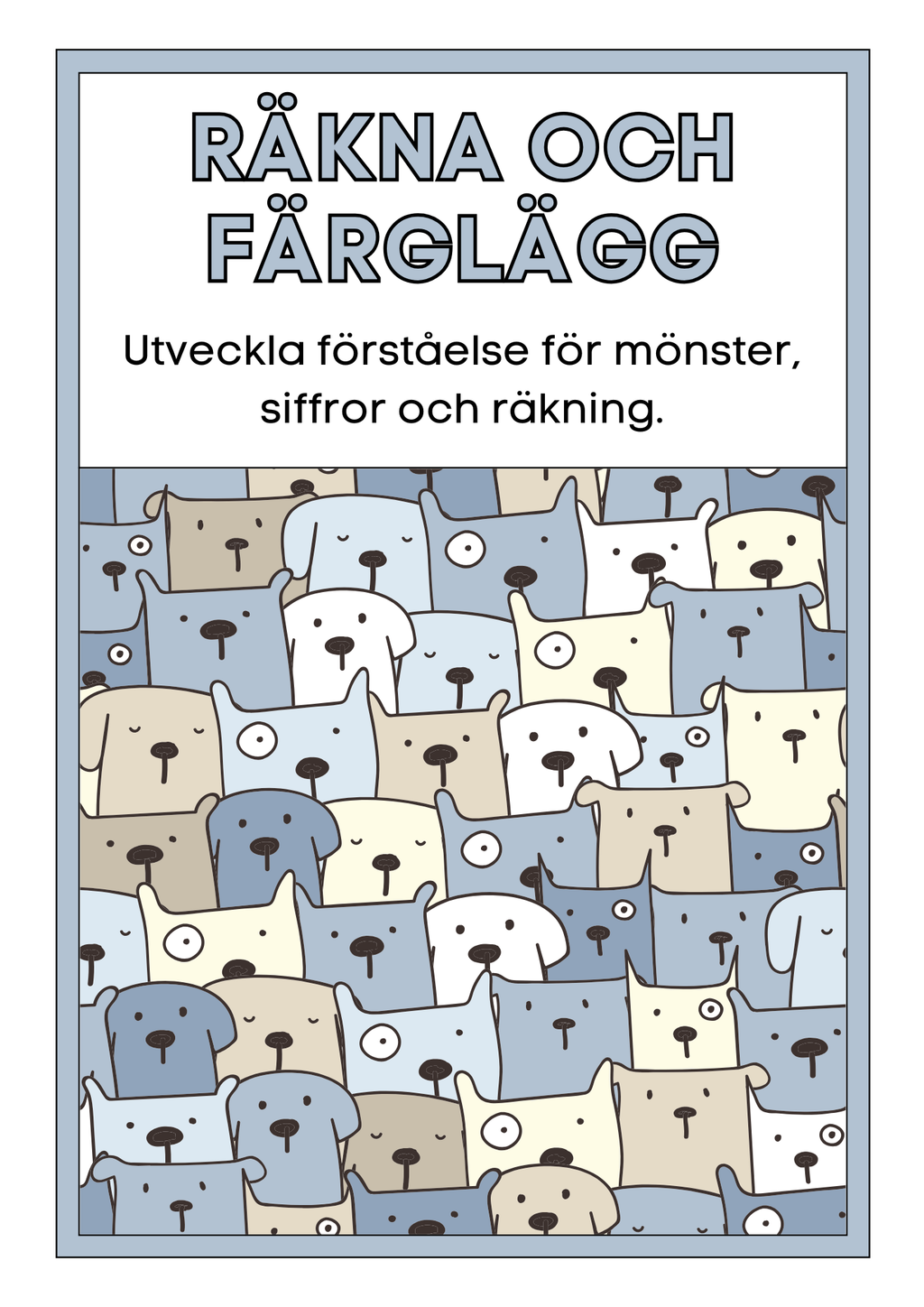 Räkna och färglägg - Mönster och räkning
