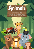 Målarbok - Animals - English
