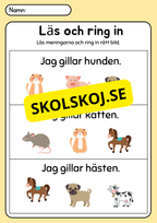 Läs, rita och färglägg - Häfte