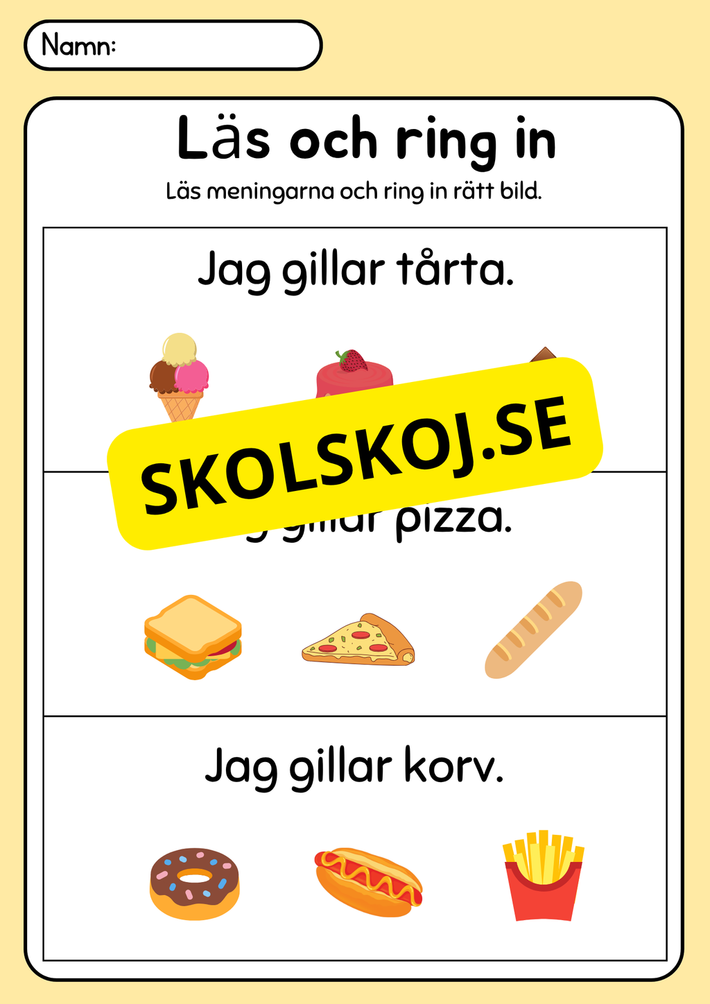 Läs, rita och färglägg - Häfte