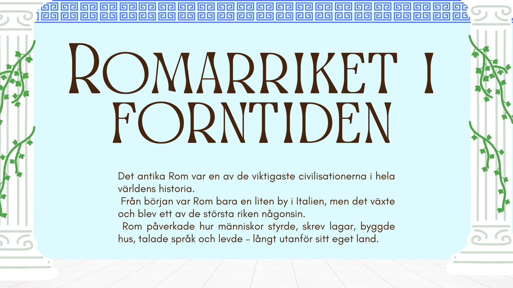 Romarriket + Frågor