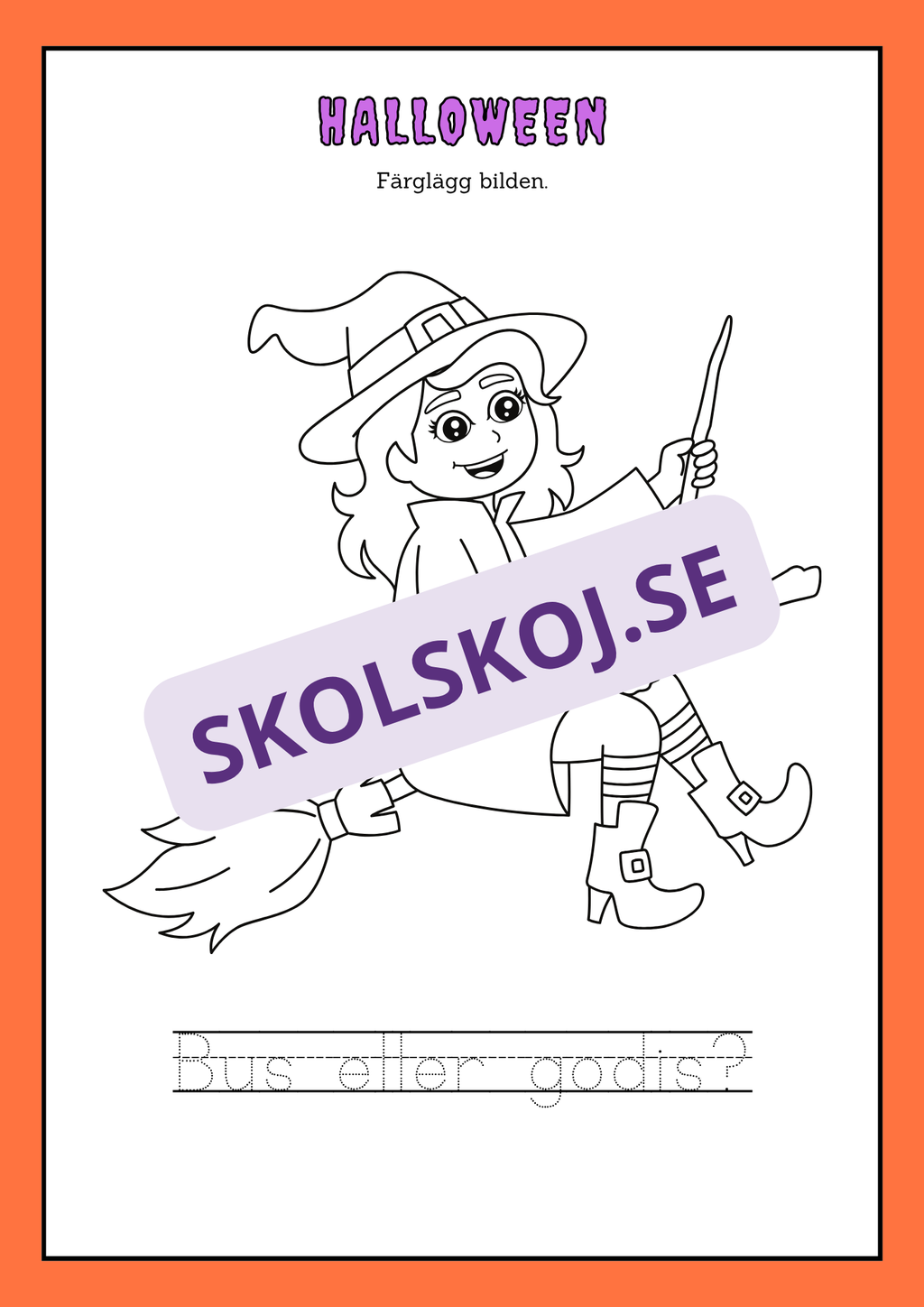 Halloween aktivitetsbok - Blandade uppgifter