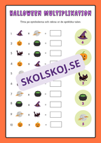Halloween aktivitetsbok - Blandade uppgifter