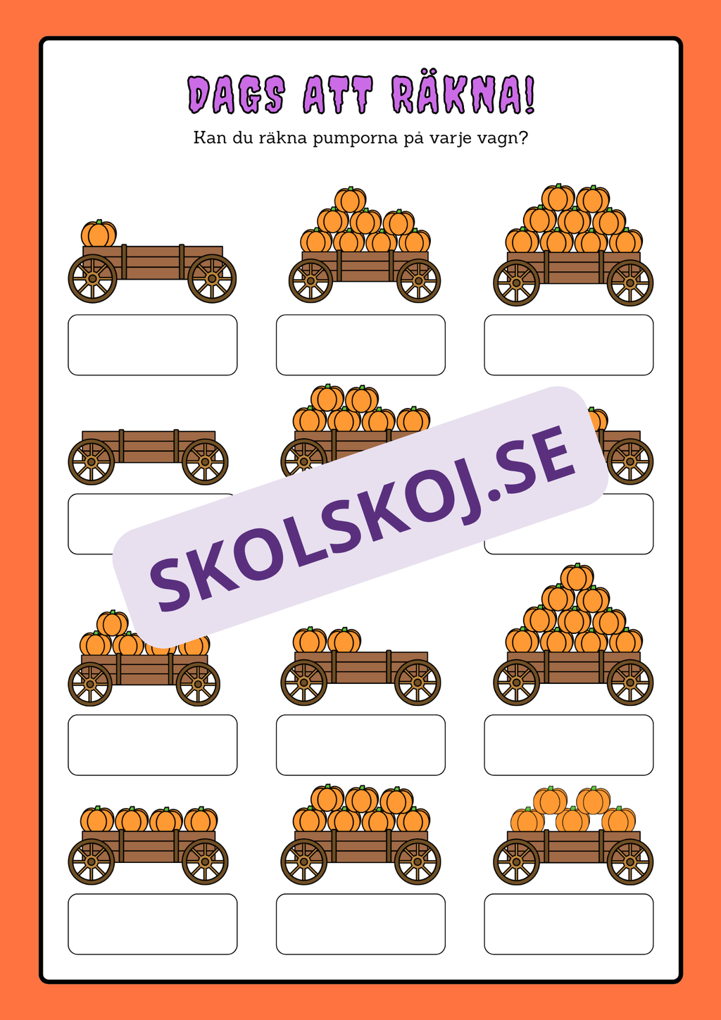 Halloween aktivitetsbok - Blandade uppgifter