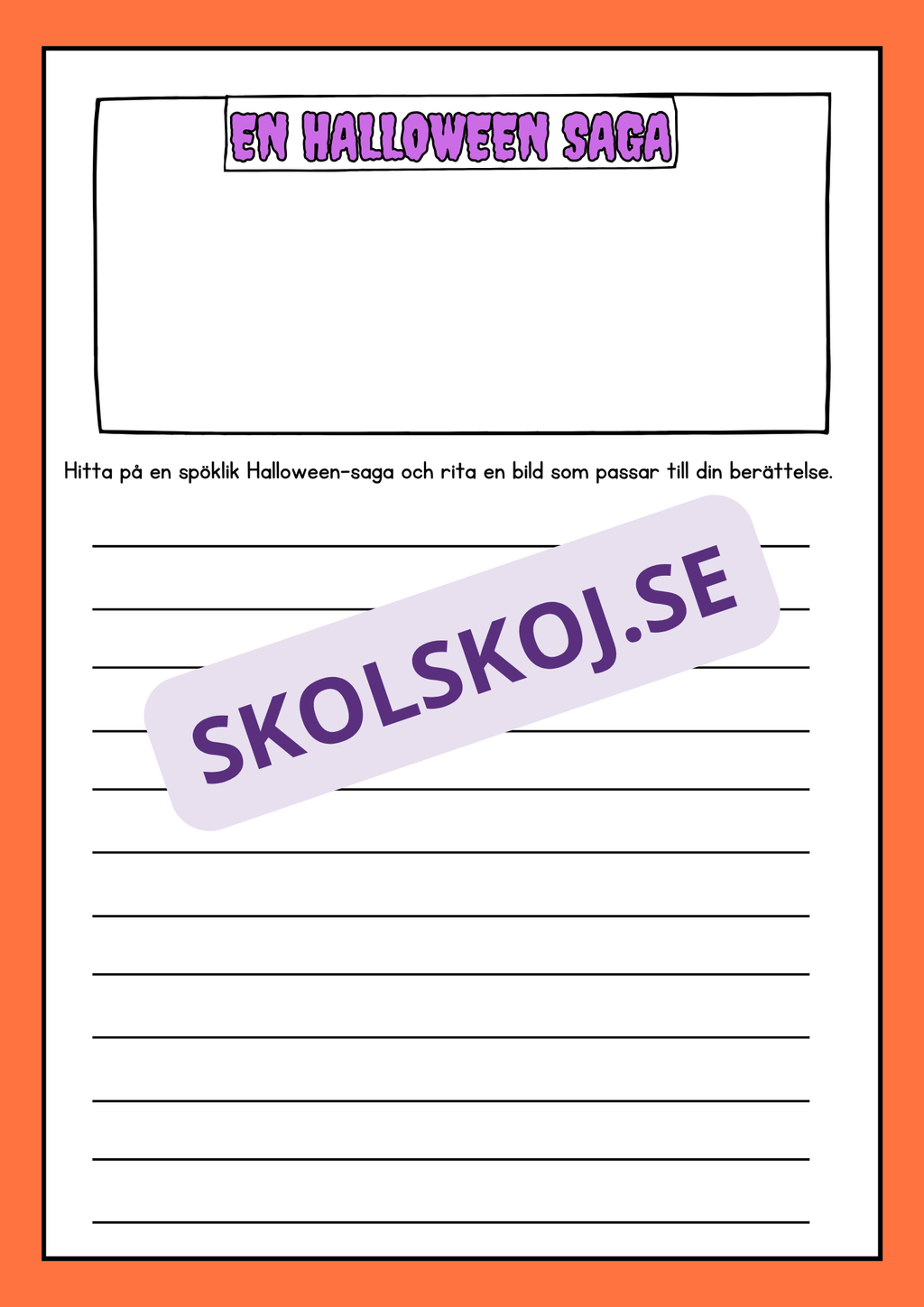 Halloween aktivitetsbok - Blandade uppgifter