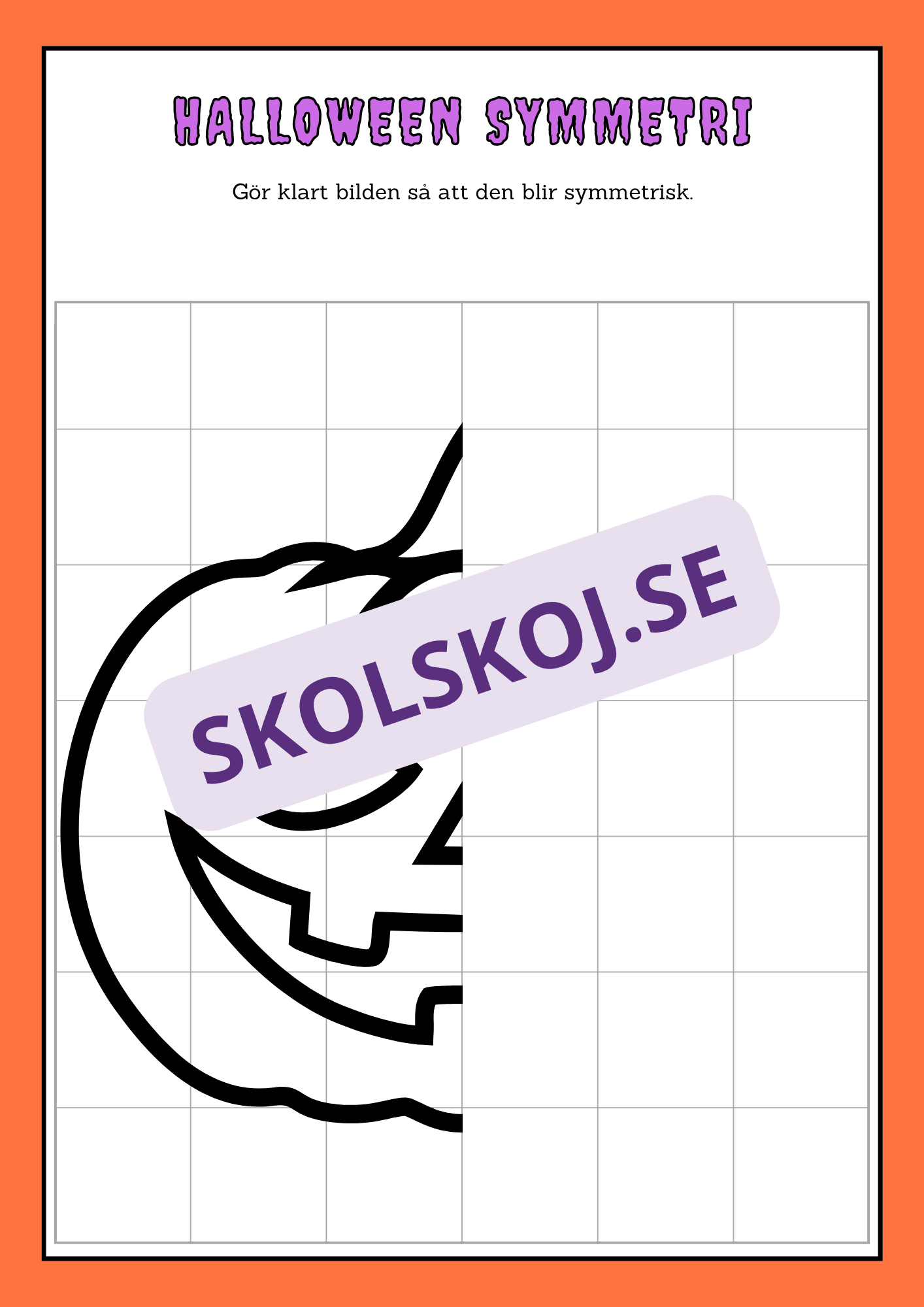 Halloween aktivitetsbok - Blandade uppgifter