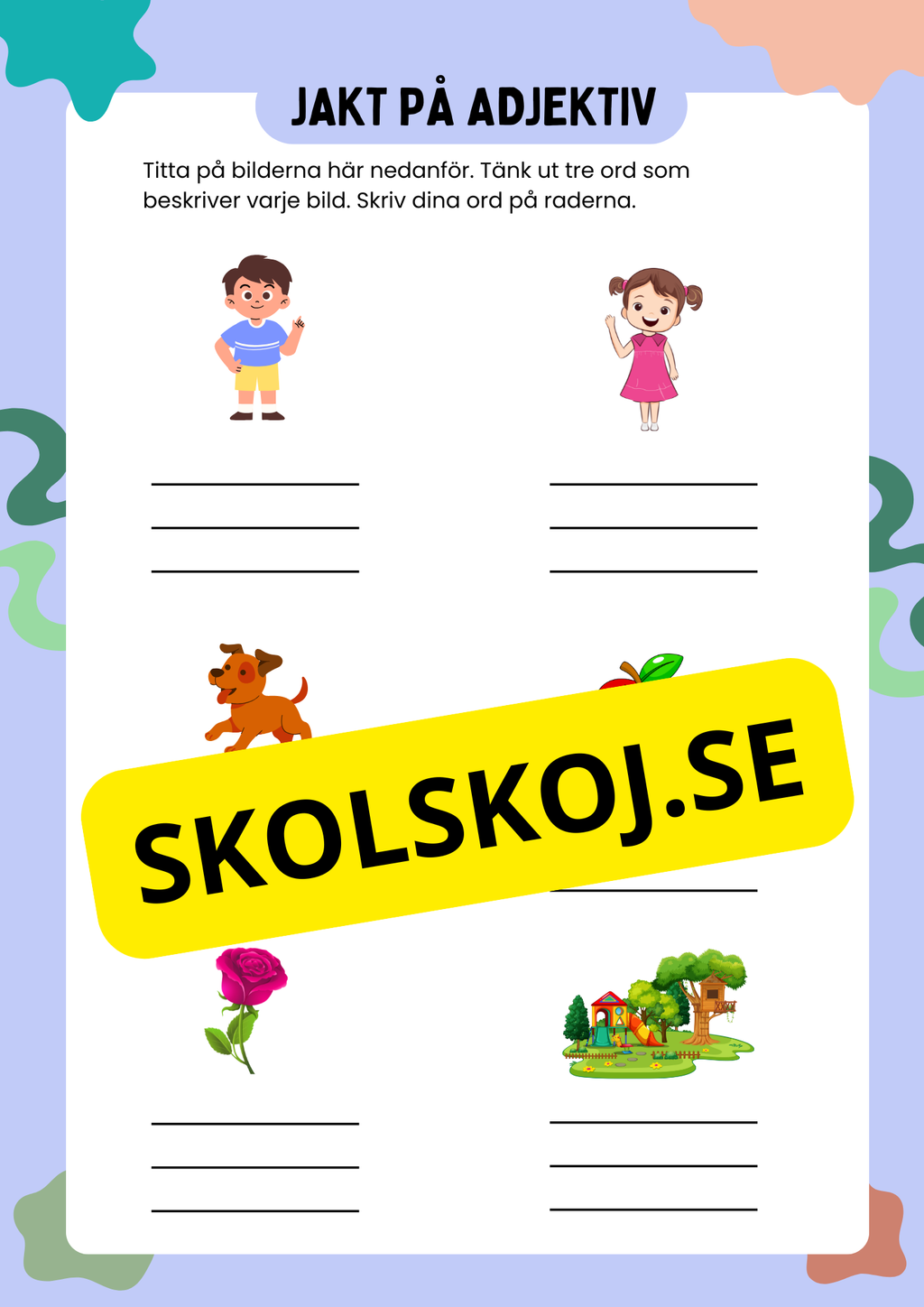 Jakt på adjektiv