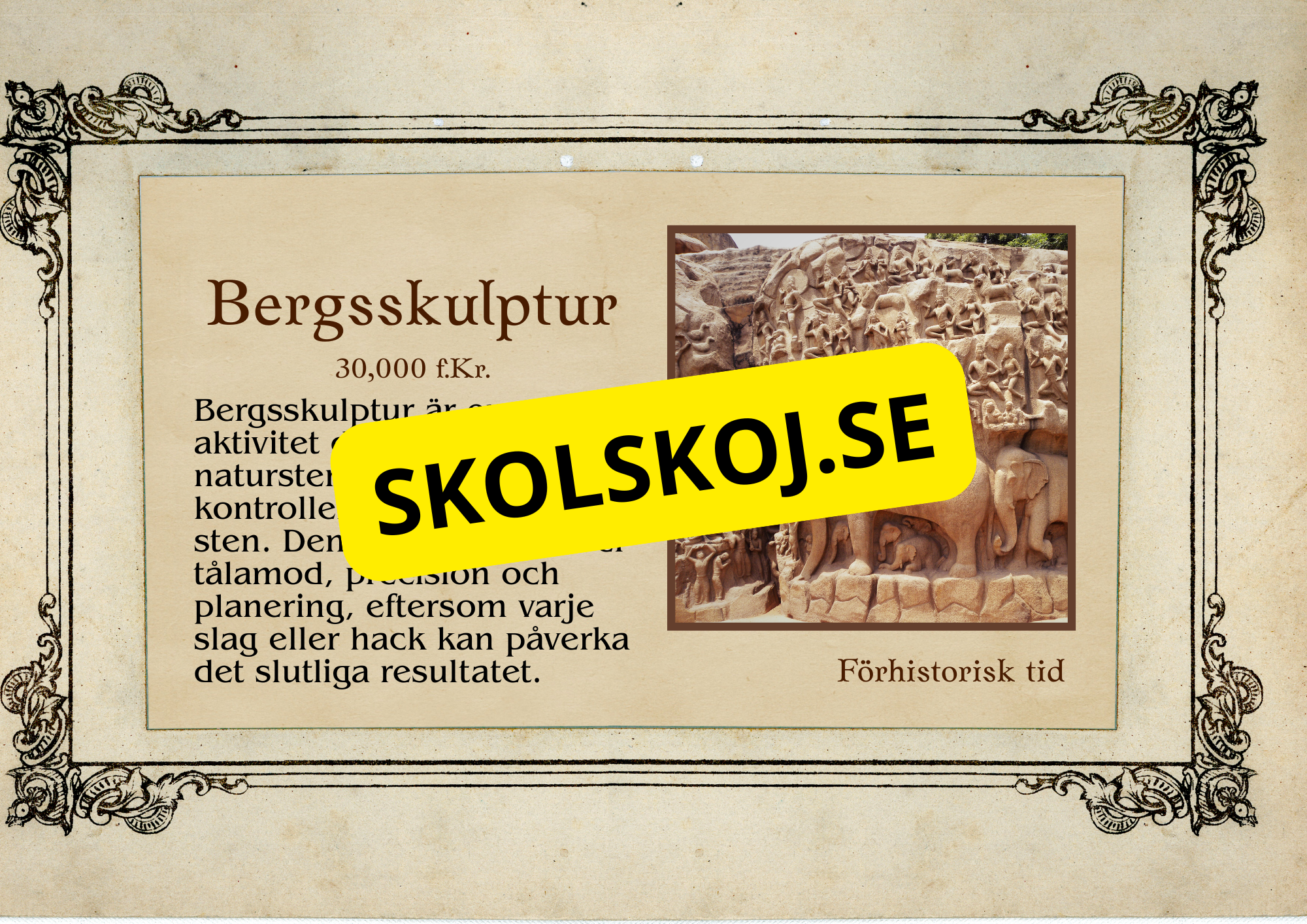 Förhistorisk tid - Fakta och frågor