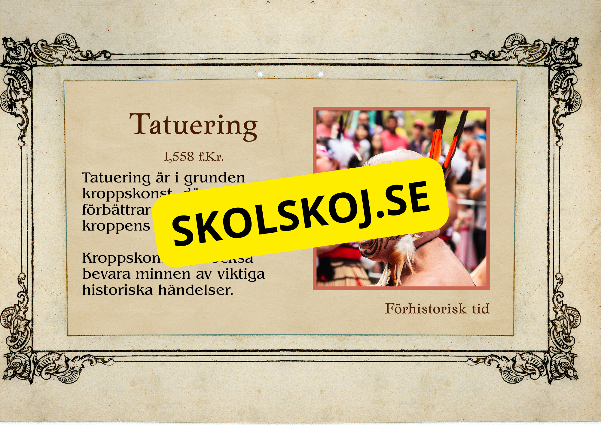 Förhistorisk tid - Fakta och frågor