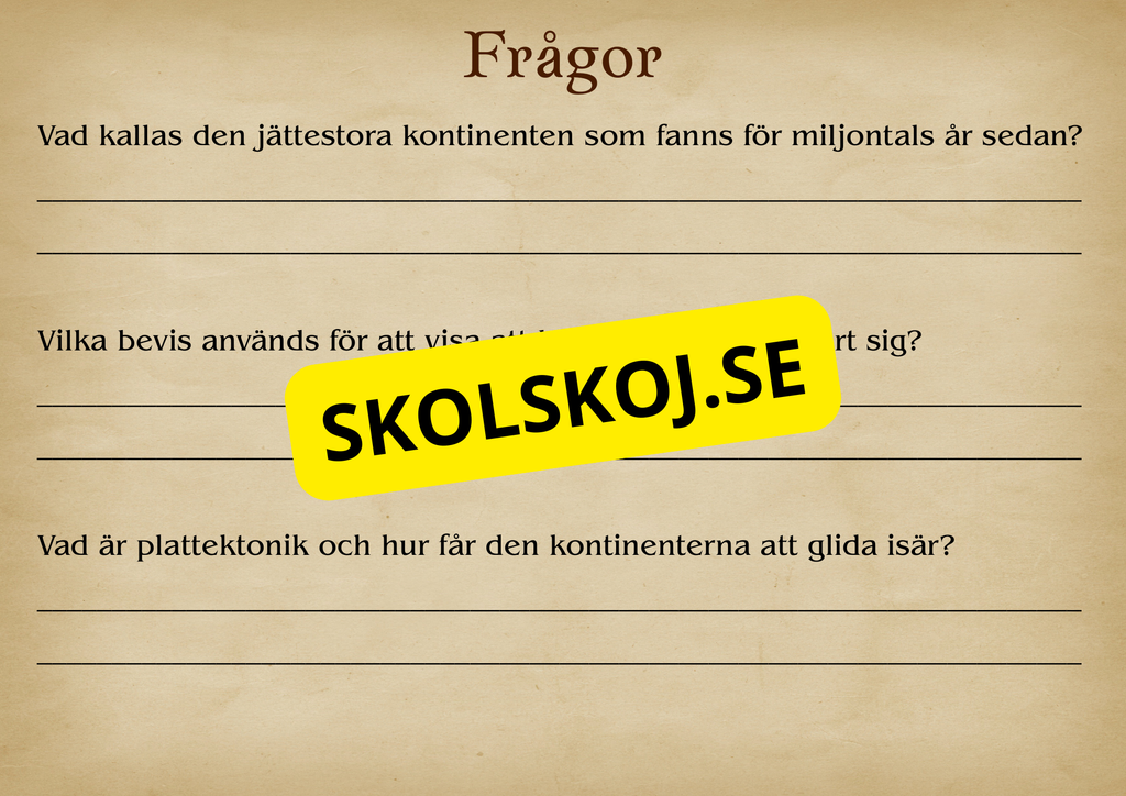 Förhistorisk tid - Fakta och frågor