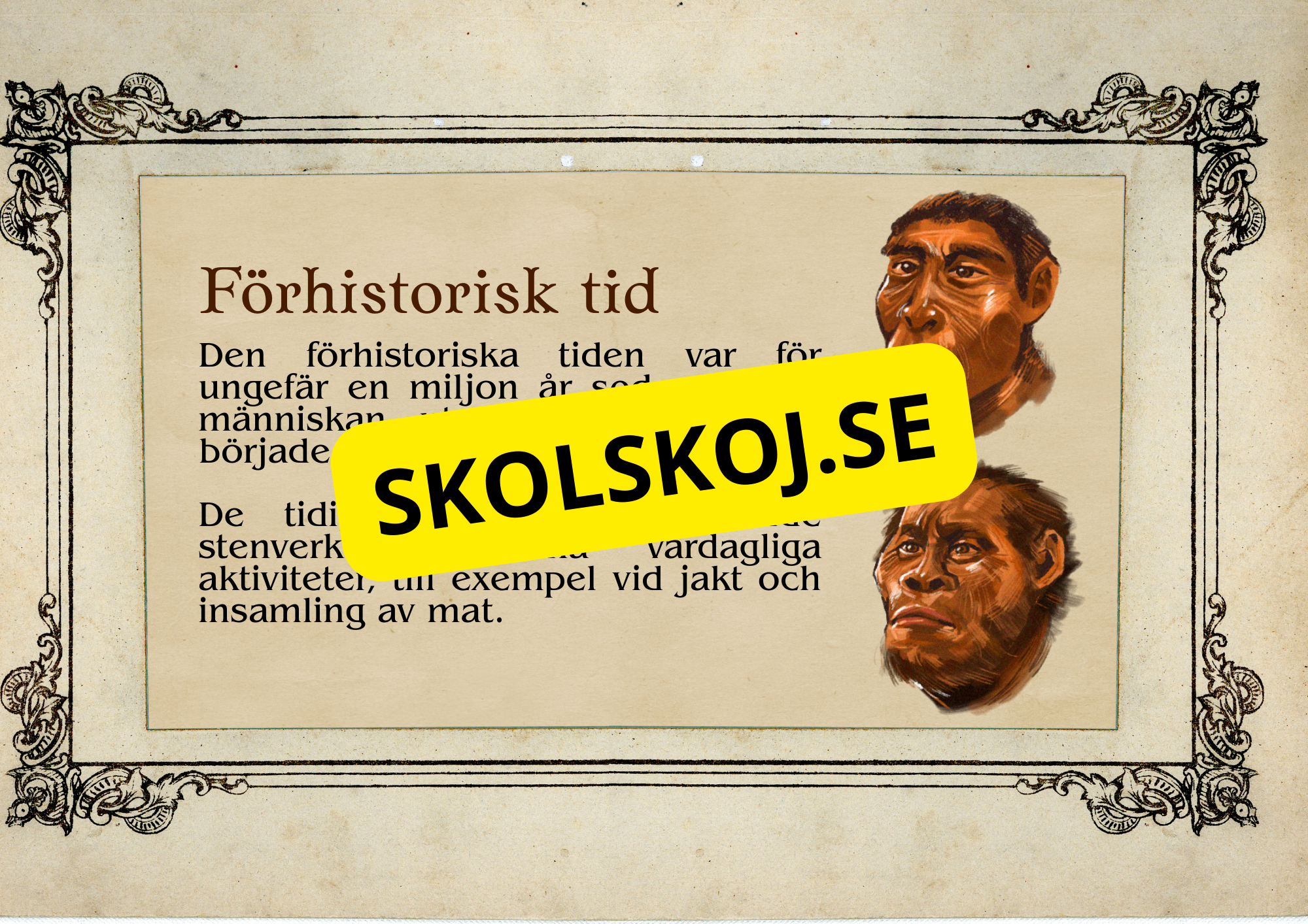 Förhistorisk tid - Fakta och frågor