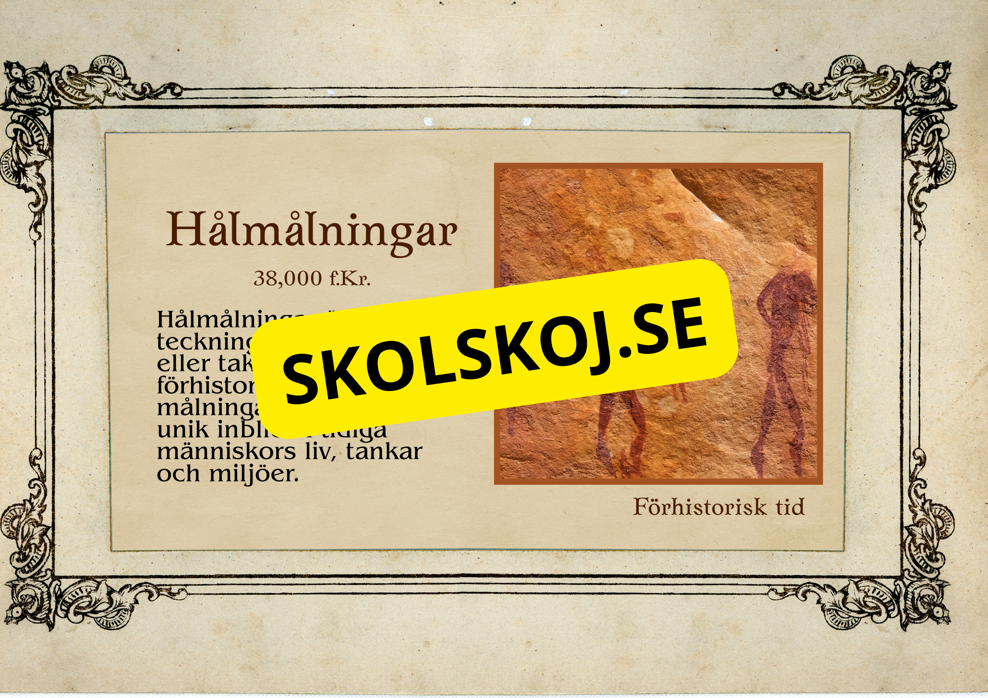 Förhistorisk tid - Fakta och frågor