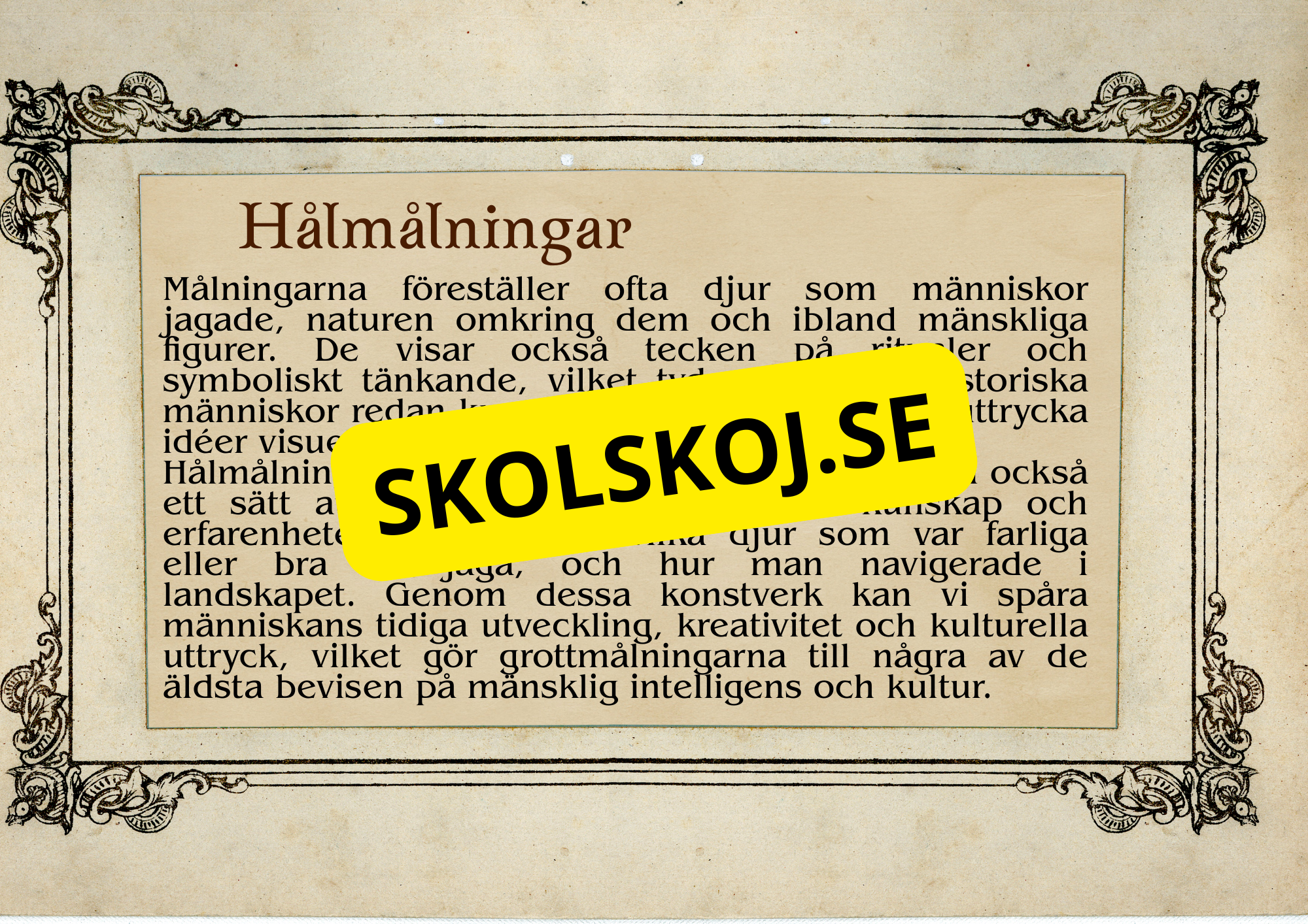 Förhistorisk tid - Fakta och frågor