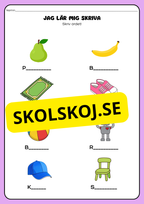 Jag lär mig skriva - Skriv ordet