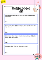 Problemlösning - Vikt - Häfte
